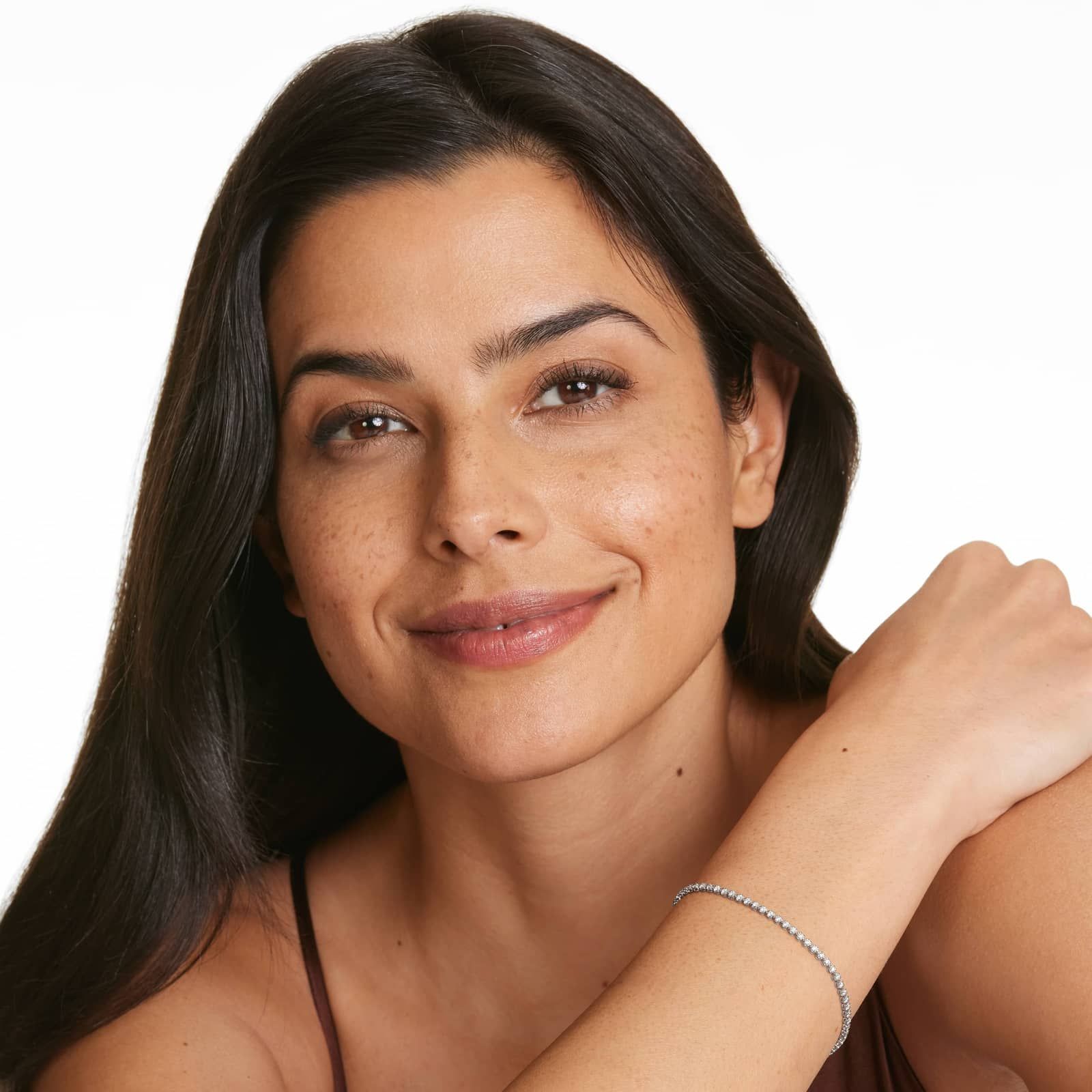 Petite Tennis Bracelet With 1 CTW Diamonds In 14K White Gold