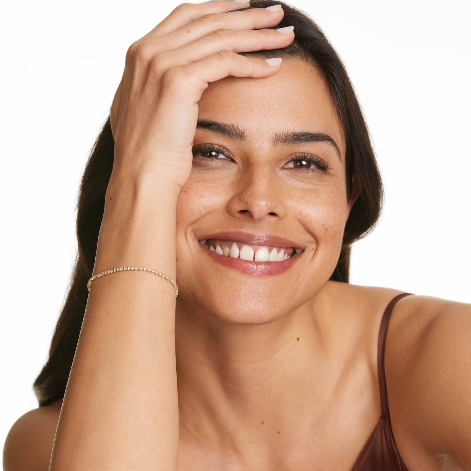 Petite Tennis Bracelet With 1 CTW Diamonds In 14K Yellow Gold