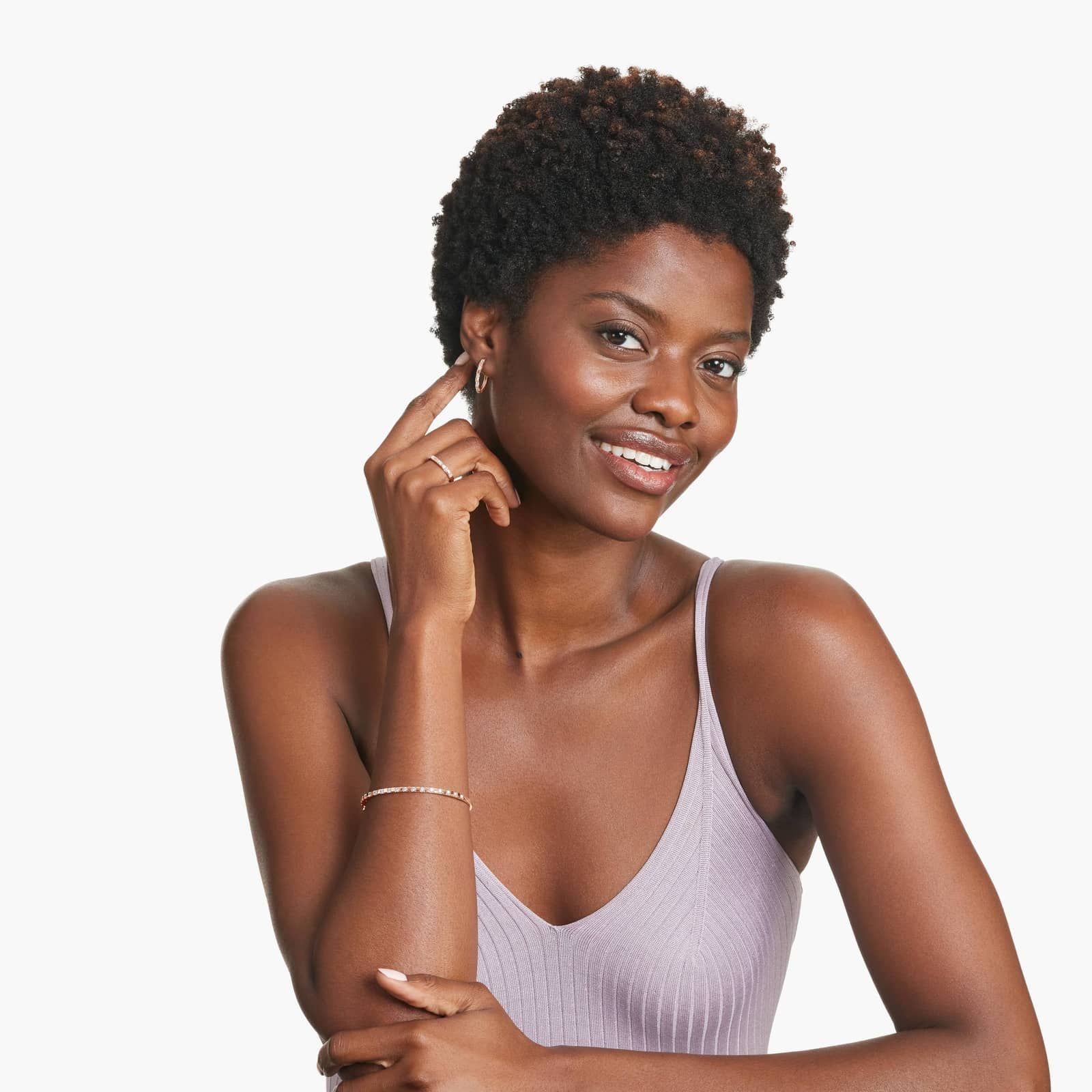 Abyss Bangle Lab-Grown Diamond Bracelet In 14K Rose Gold