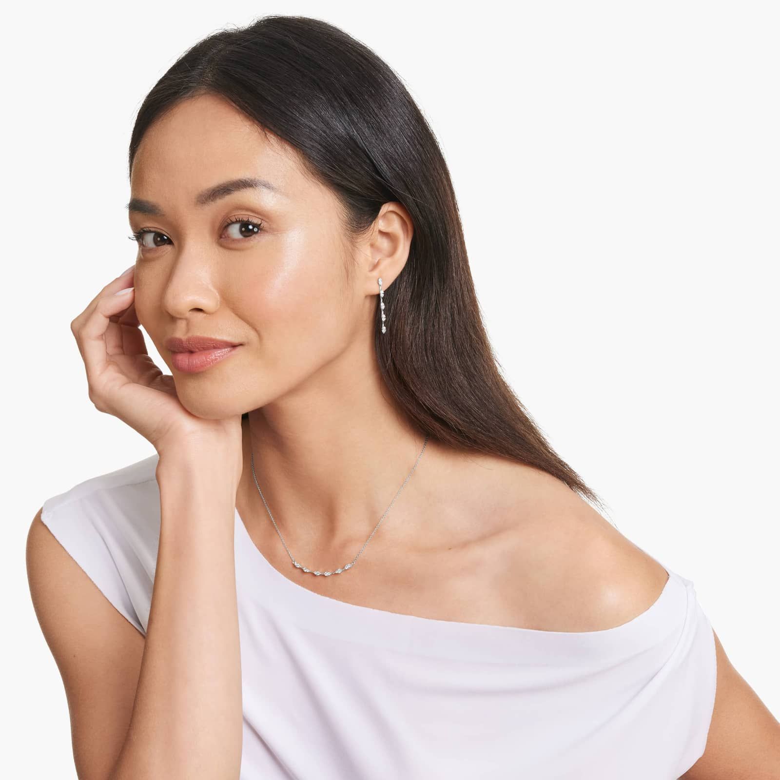 Luminance Lab-Grown Diamond Necklace In 14K White Gold