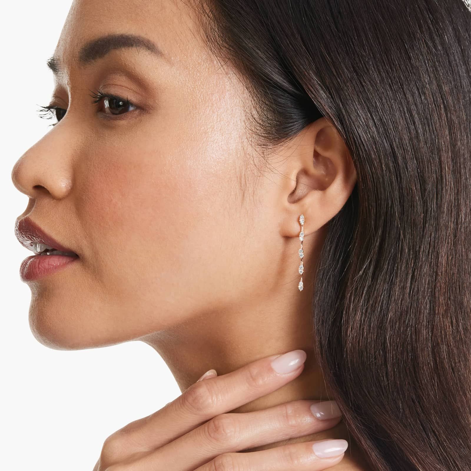 Luminance Lab-Grown Diamond Drop Earrings In 14K Rose Gold
