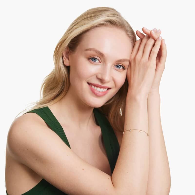 Aura Dangle Lab-Grown Diamond Bracelet In 14K Rose Gold