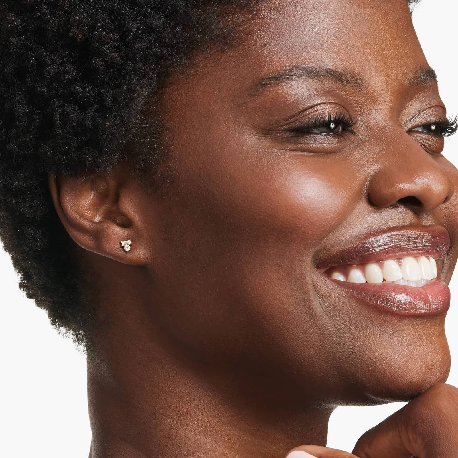 Dazzle Stack Lab-Grown Diamond Stud Earrings In 14K Yellow Gold