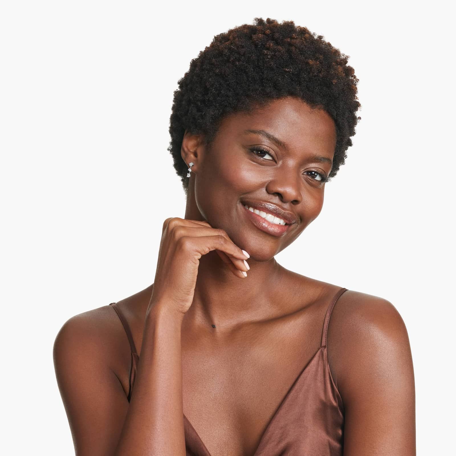 Fancy Array Lab-Grown Diamond Earrings In 14K White Gold