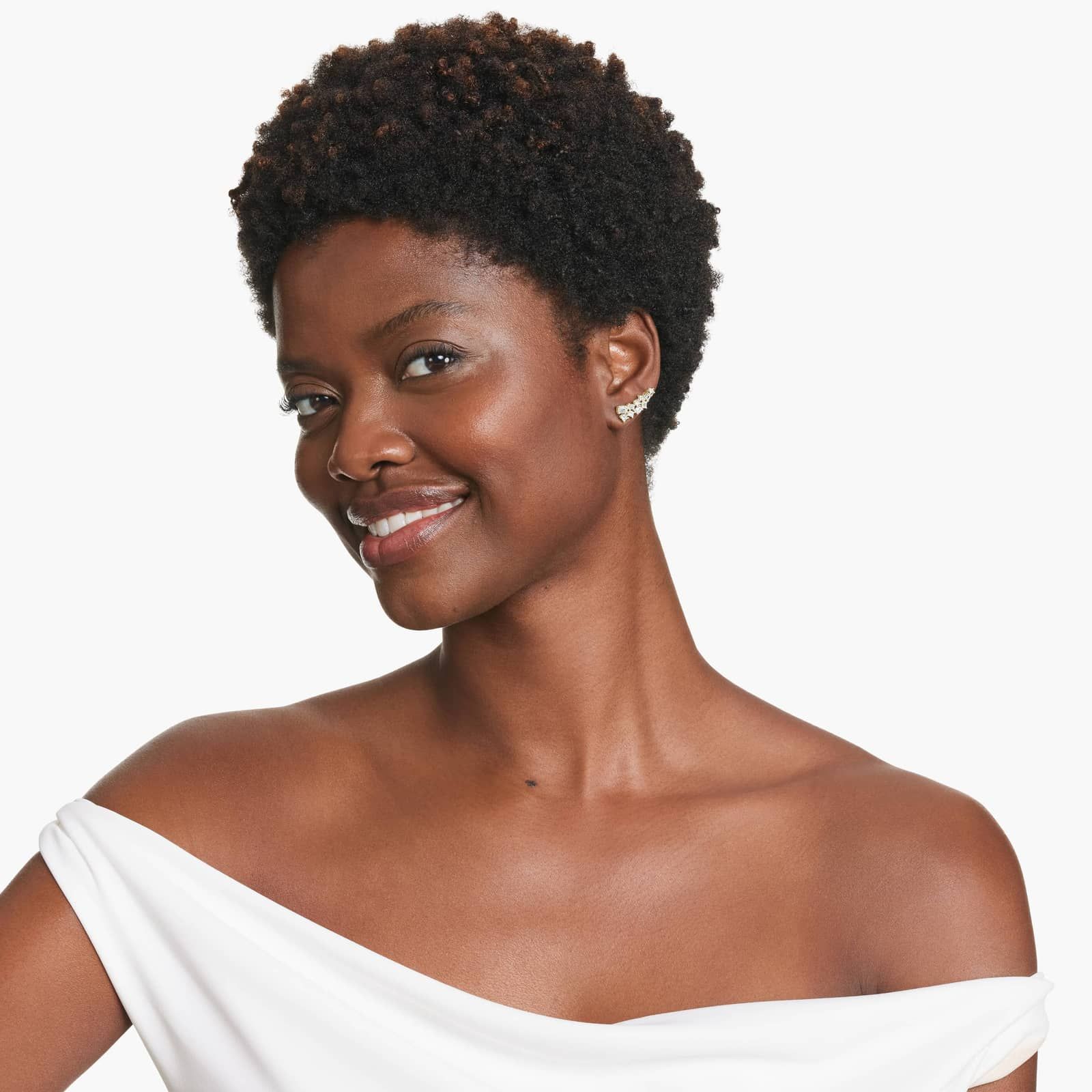 Fancy Scatter Lab-Grown Diamond Climber Earrings In 14K Yellow Gold