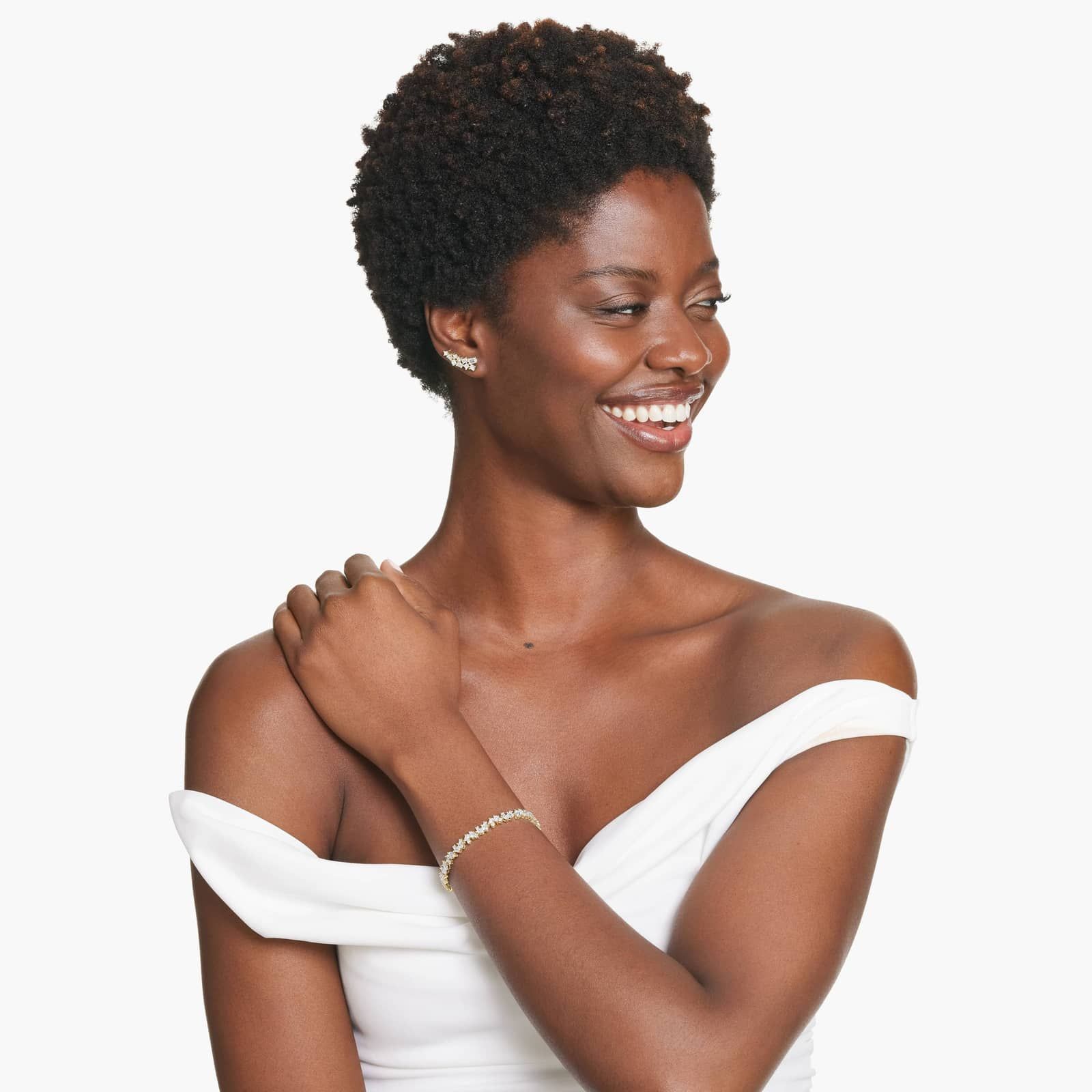 Fancy Scatter Lab-Grown Diamond Climber Earrings In 14K Yellow Gold