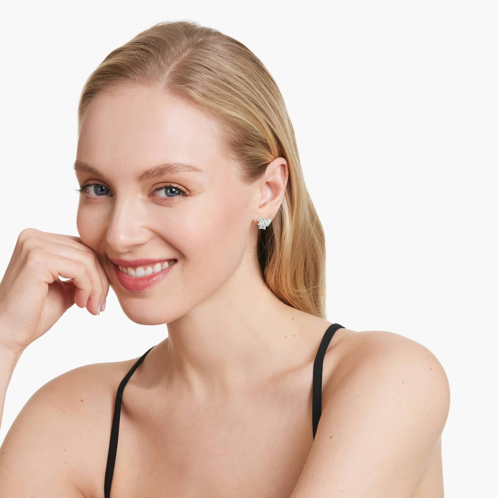 Fancy Bouquet Lab-Grown Diamond Earrings In 14K White Gold