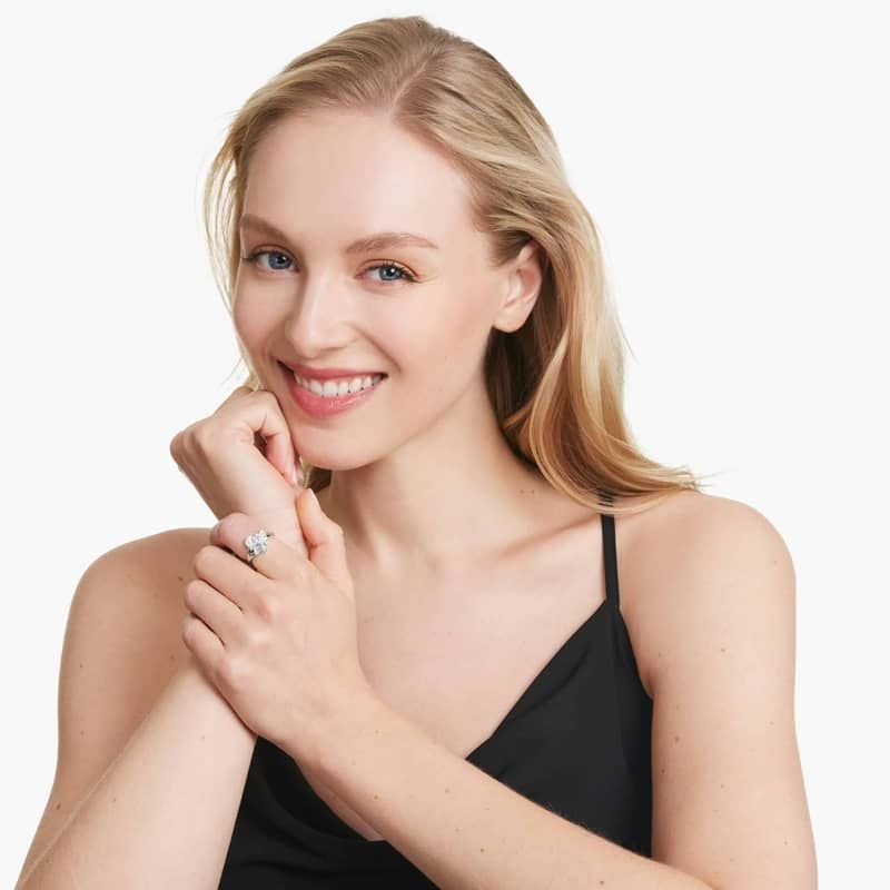 Fancy Bouquet Lab-Grown Diamond Ring In 14K White Gold