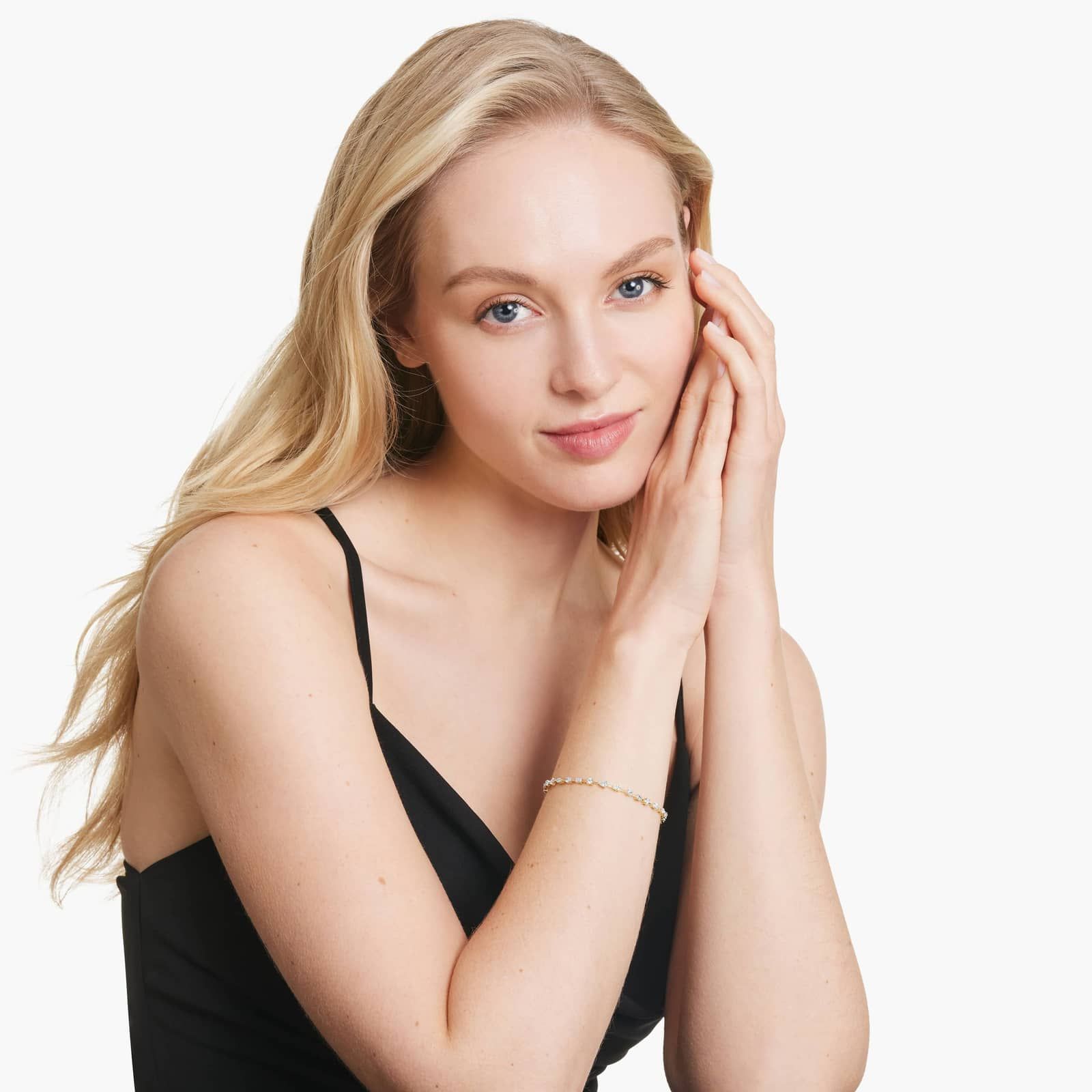 Petite Mix Shapes Lab-Grown Diamond Tennis Bracelet In 14K Yellow Gold