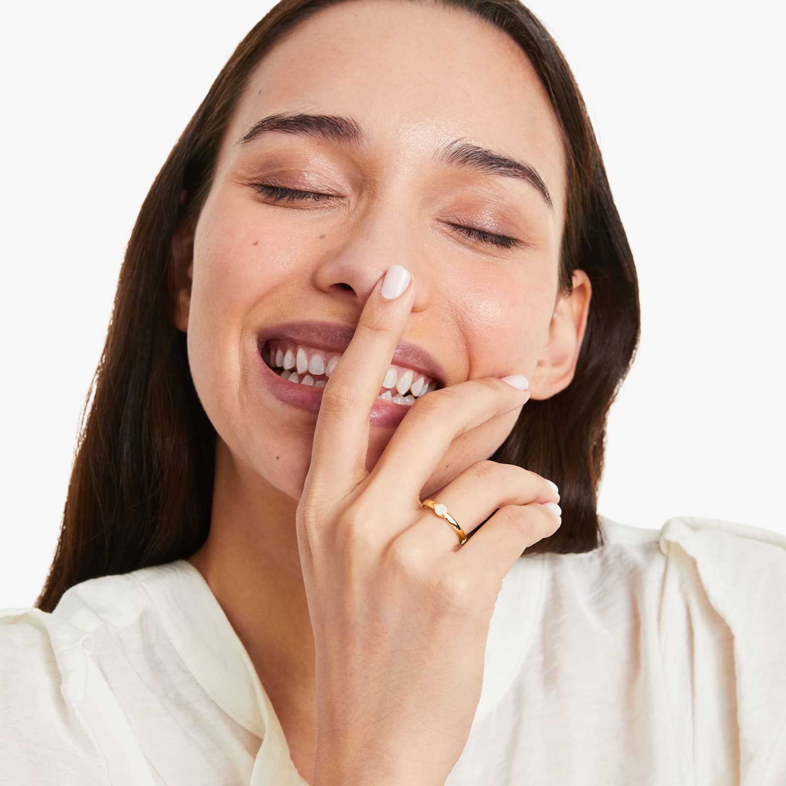 Opal Solitaire Birthstone Ring In 14K Yellow Gold