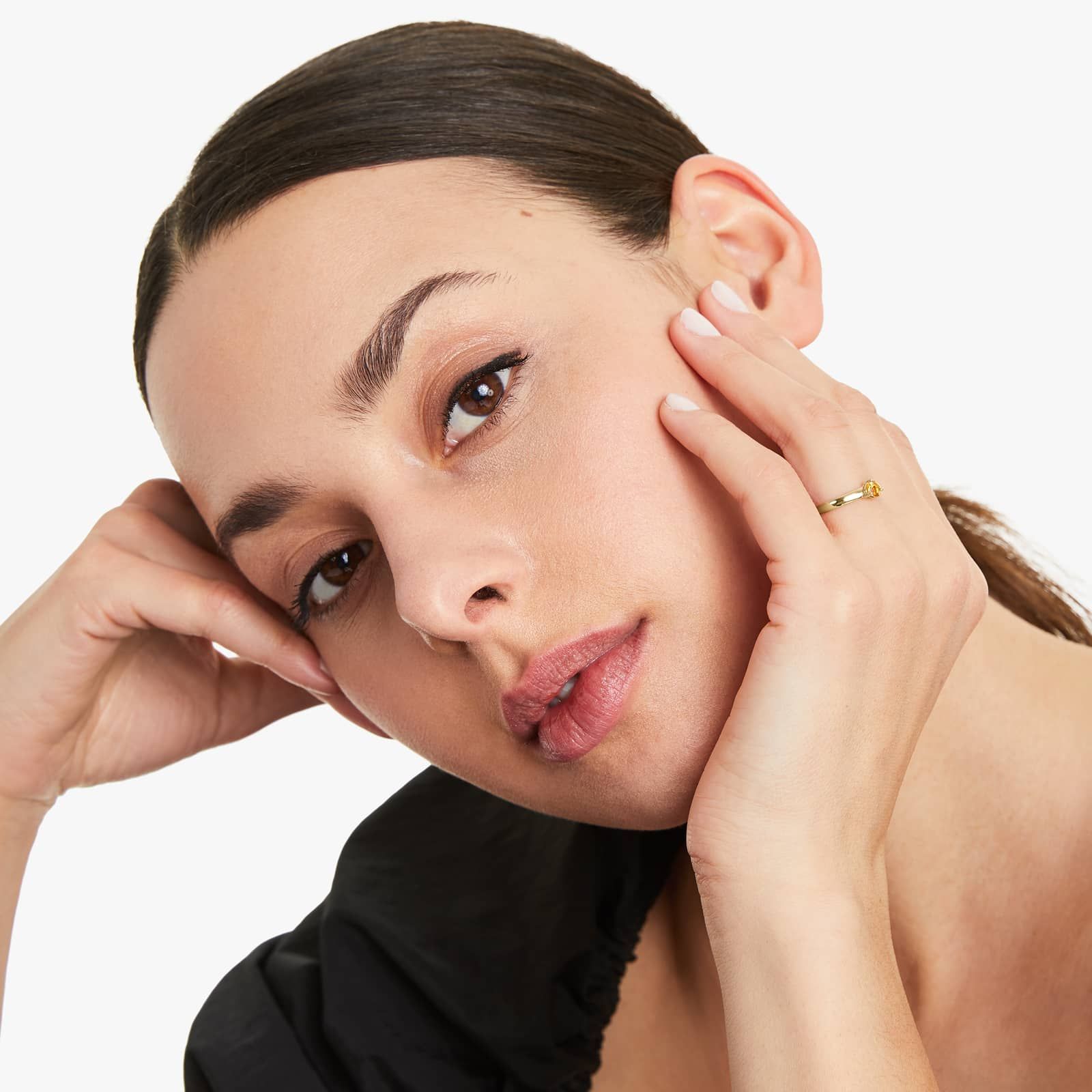 Citrine Solitaire Birthstone Ring In 14K Yellow Gold