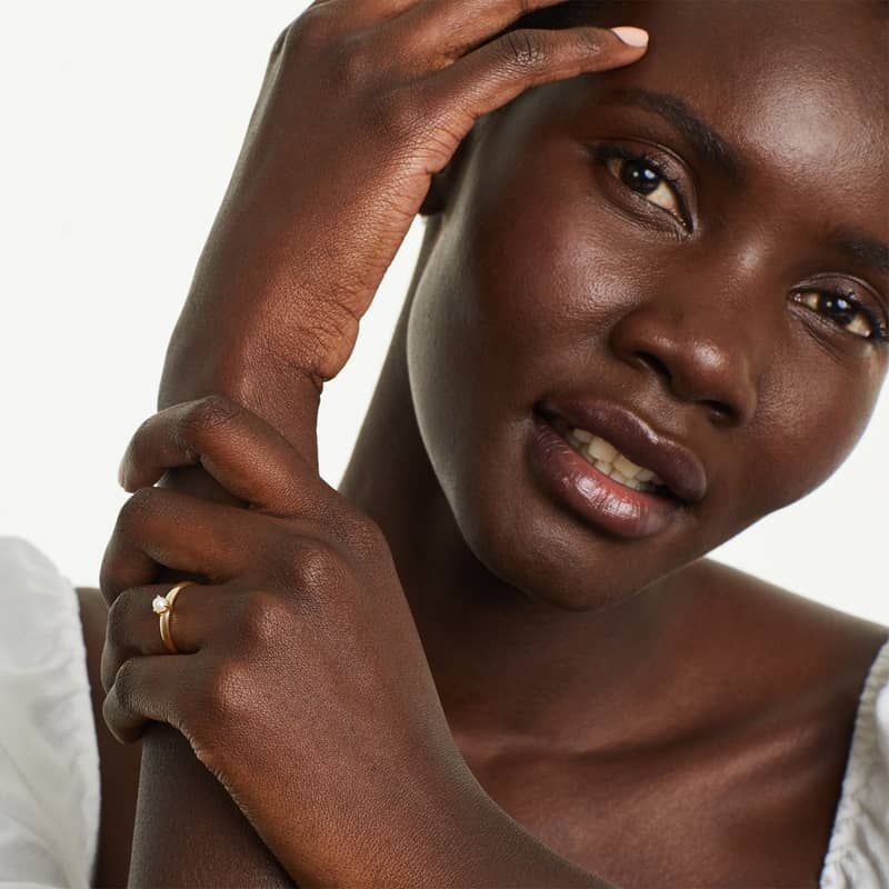 Cultured Freshwater Pearl Solitaire Birthstone Ring In 14K Yellow Gold