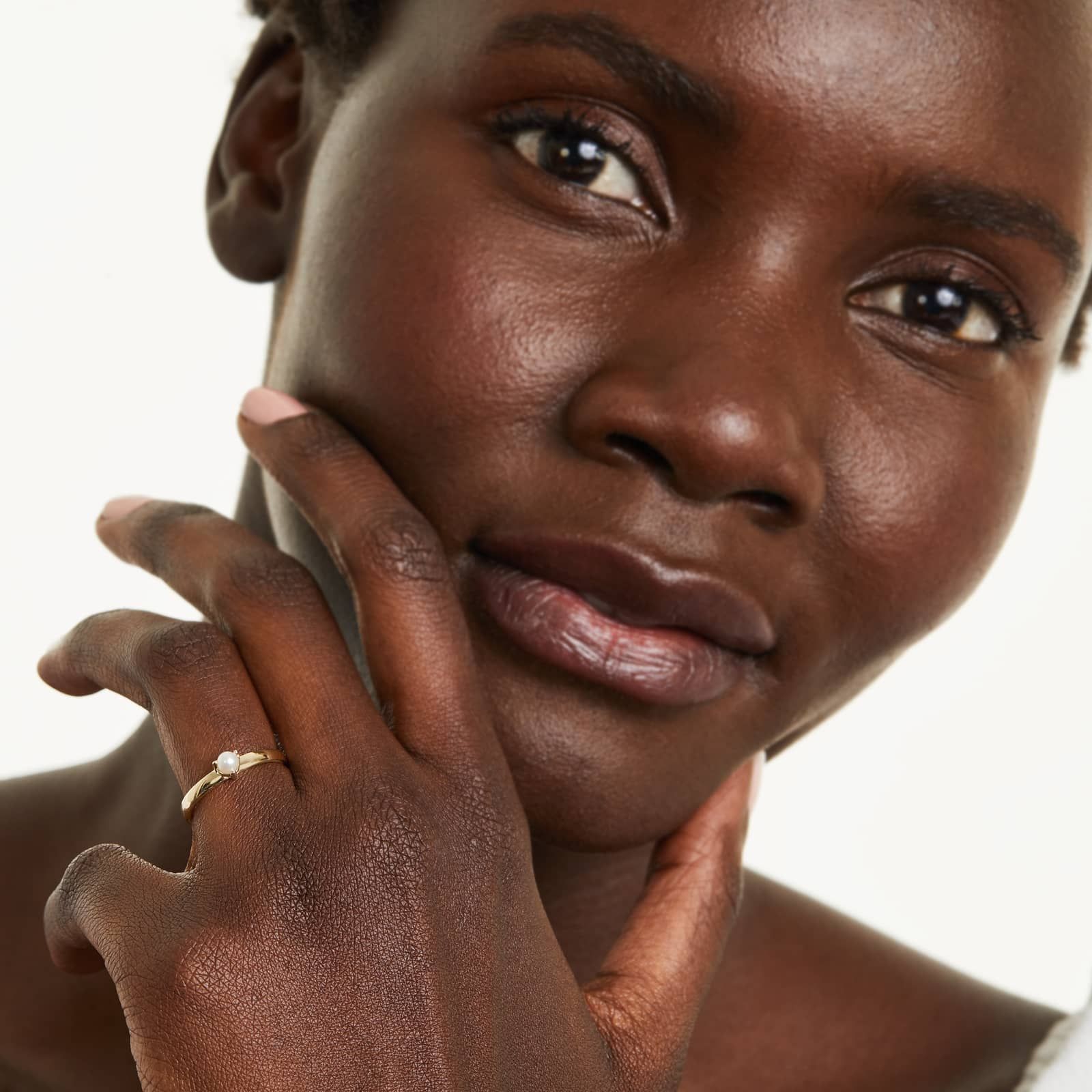 Cultured Freshwater Pearl Solitaire Birthstone Ring In 14K Yellow Gold