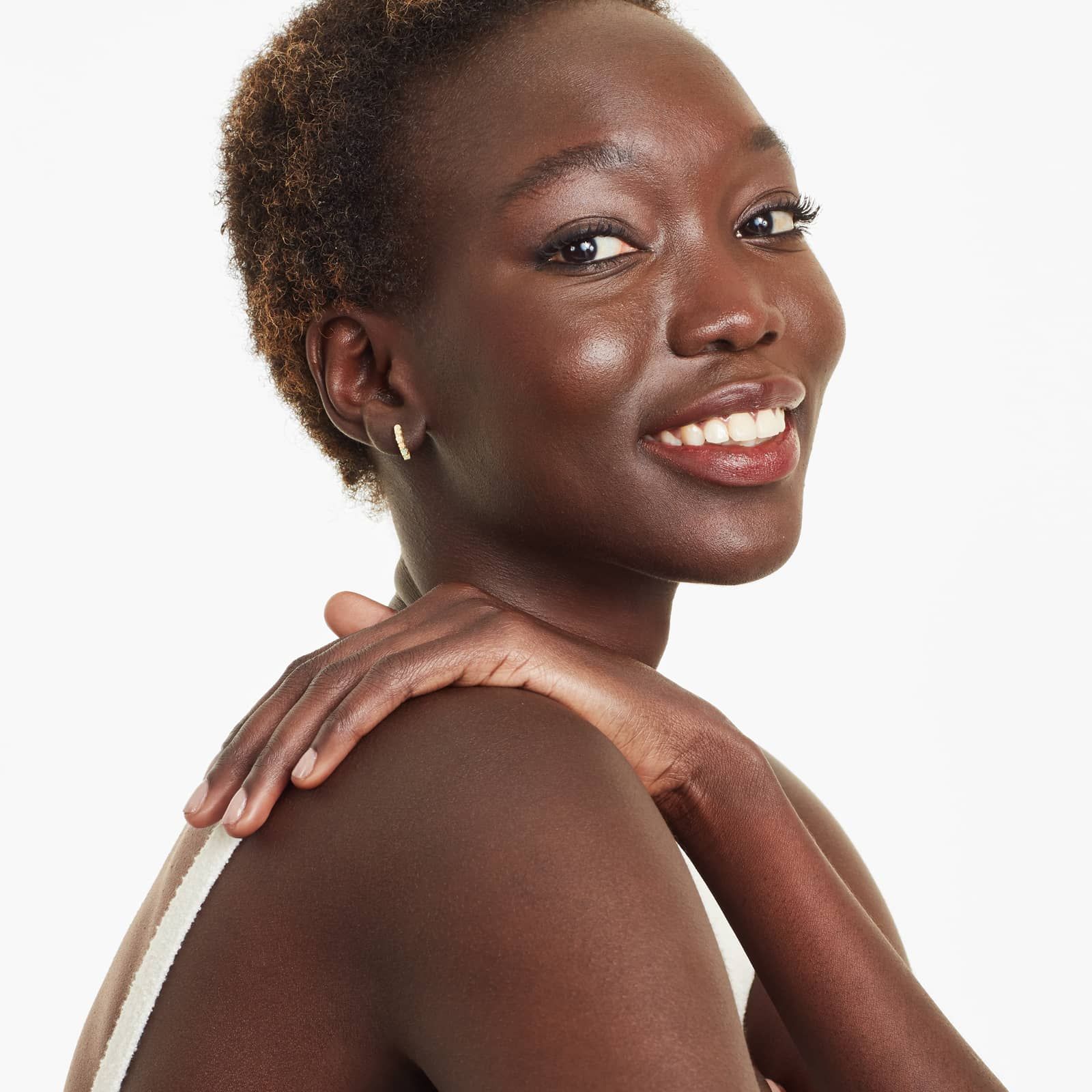 14K Yellow Ethiopian Opal Row Hoop Earrings