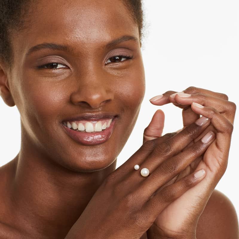 Open Double Freshwater Cultured Pearl Ring In 14K Yellow Gold (5.0-8.0mm)