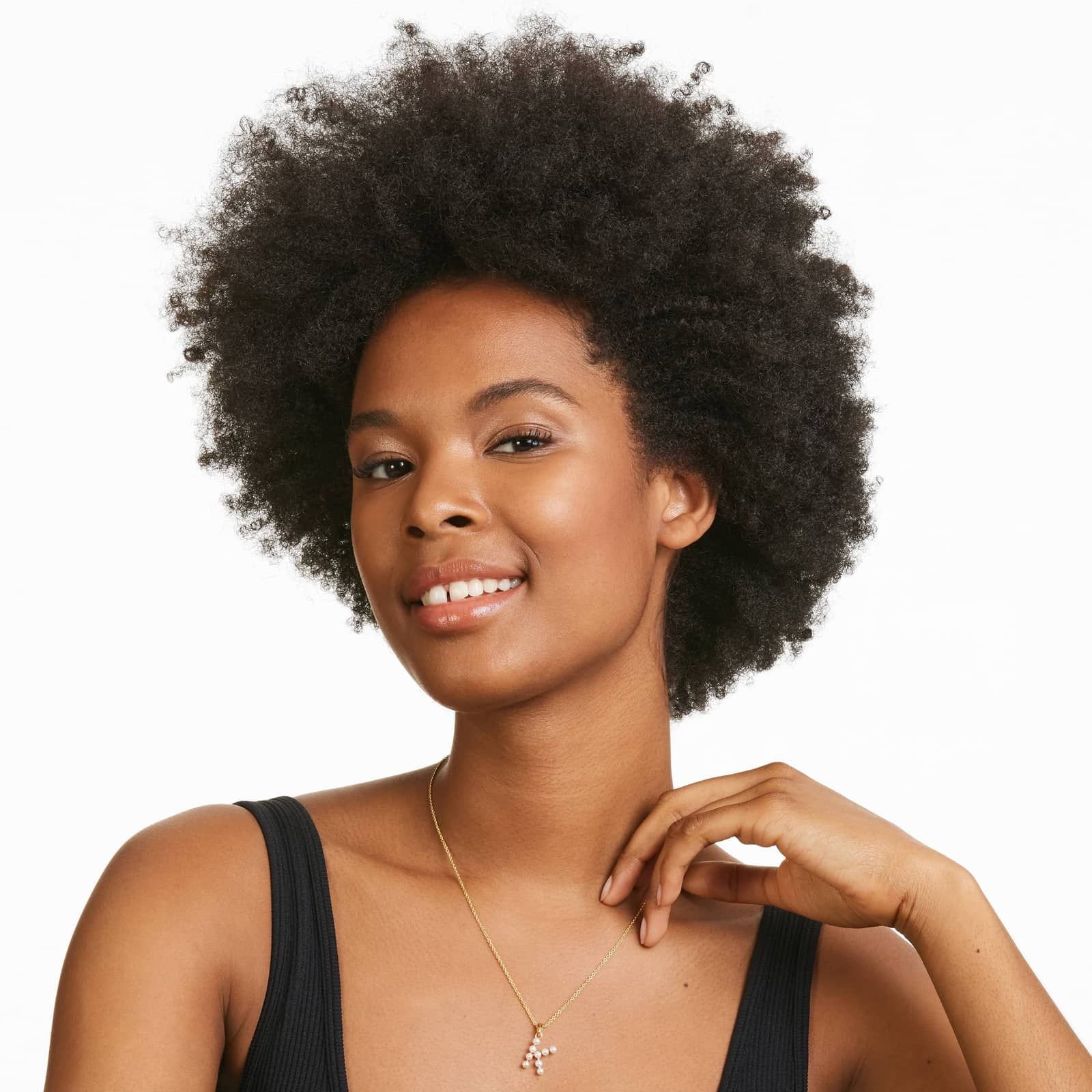 14K Yellow Gold Initial K Pearl Necklace