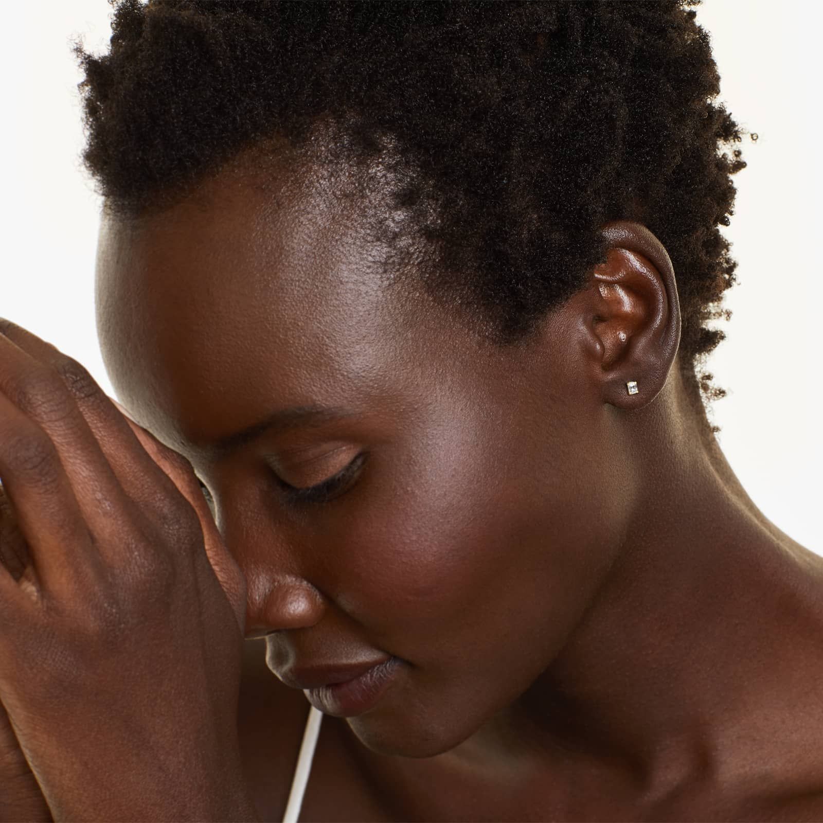 Emerald Cut 0.25 CTW Lab-Grown Diamond Stud Earrings In 14K Yellow Gold