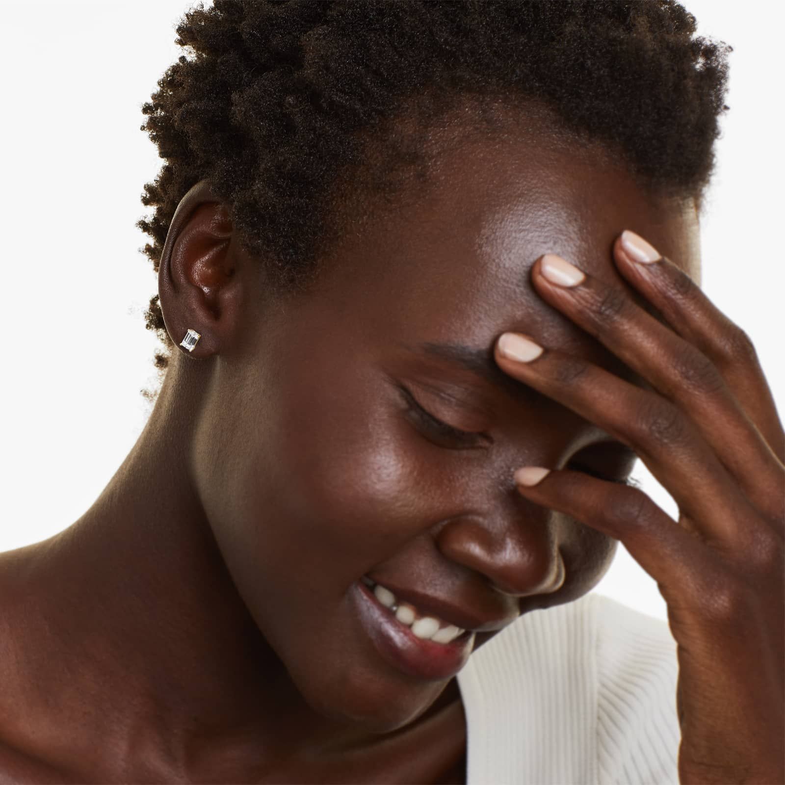 Emerald Cut 1 CTW Lab-Grown Diamond Stud Earrings In 14K Yellow Gold