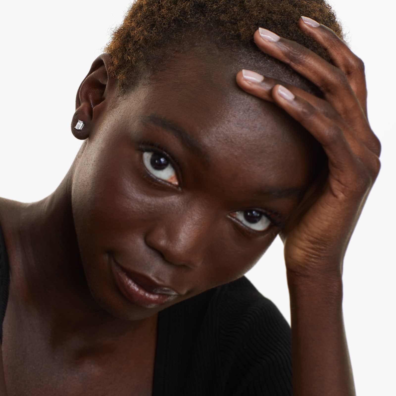 Emerald Cut 1.5 CTW Lab-Grown Diamond Stud Earrings In 14K White Gold