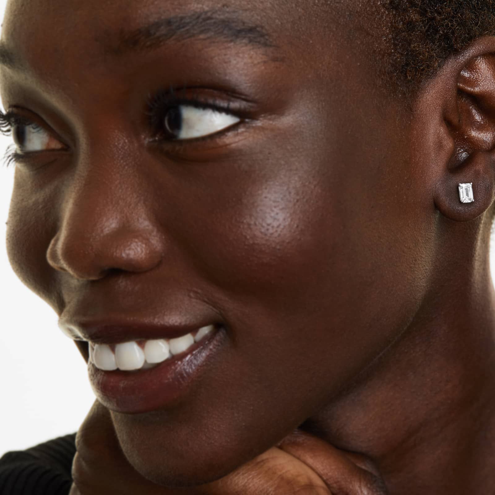 Emerald Cut 1.5 CTW Lab-Grown Diamond Stud Earrings In 14K White Gold