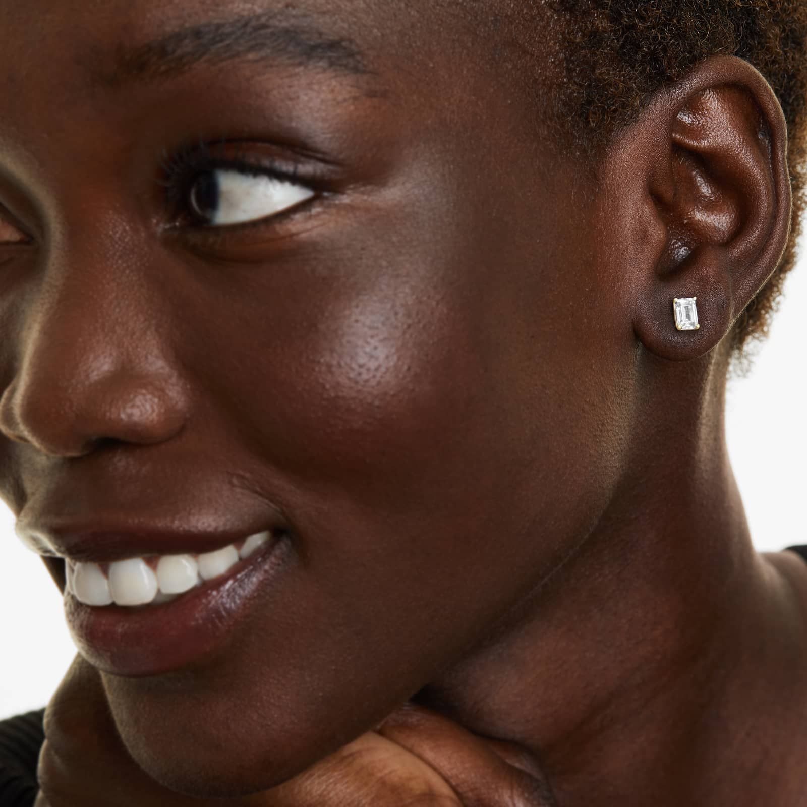 Emerald Cut 1.5 CTW Lab-Grown Diamond Stud Earrings s In 14K Yellow Gold