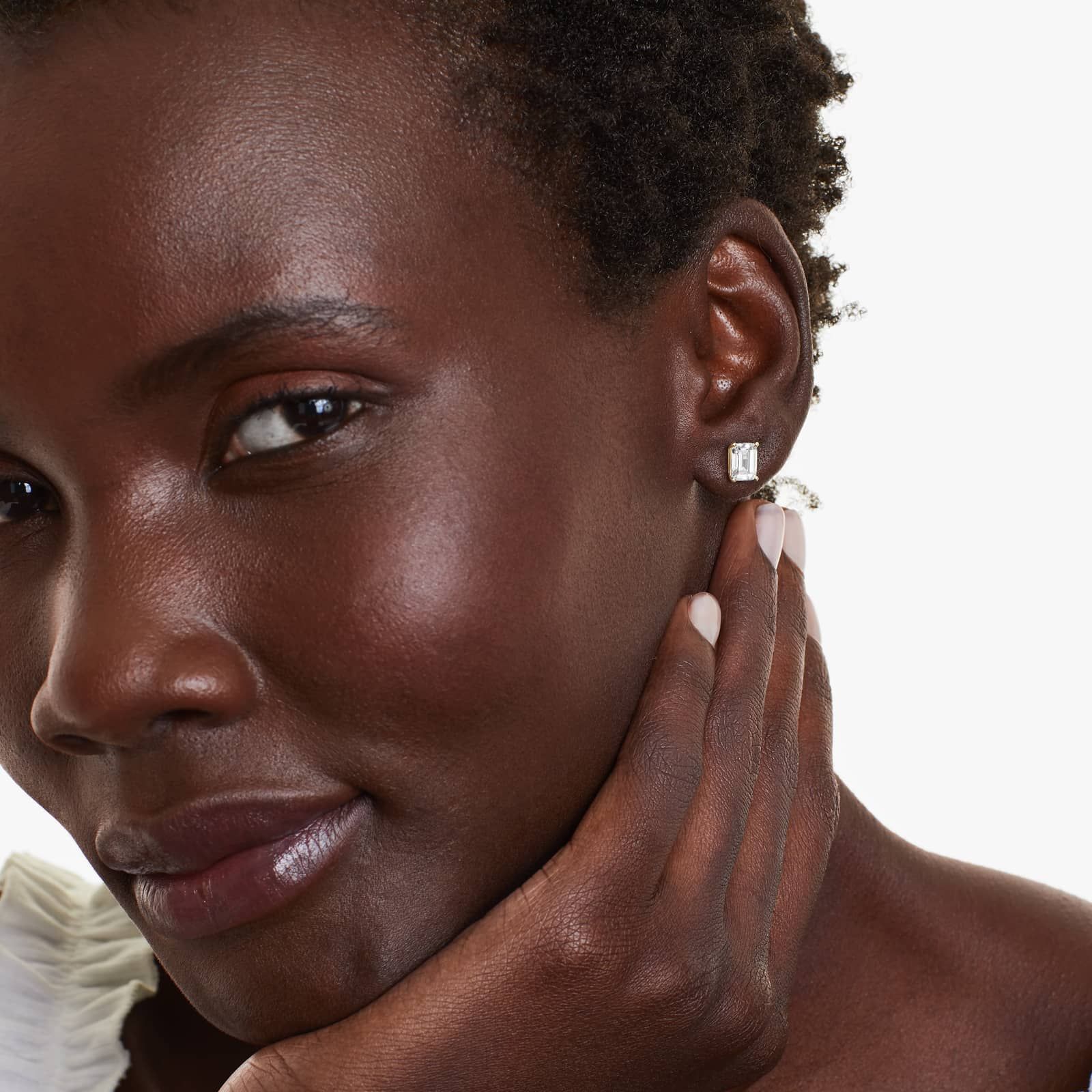 Emerald Cut 2 CTW Lab-Grown Diamond Stud Earrings In 14K Yellow Gold