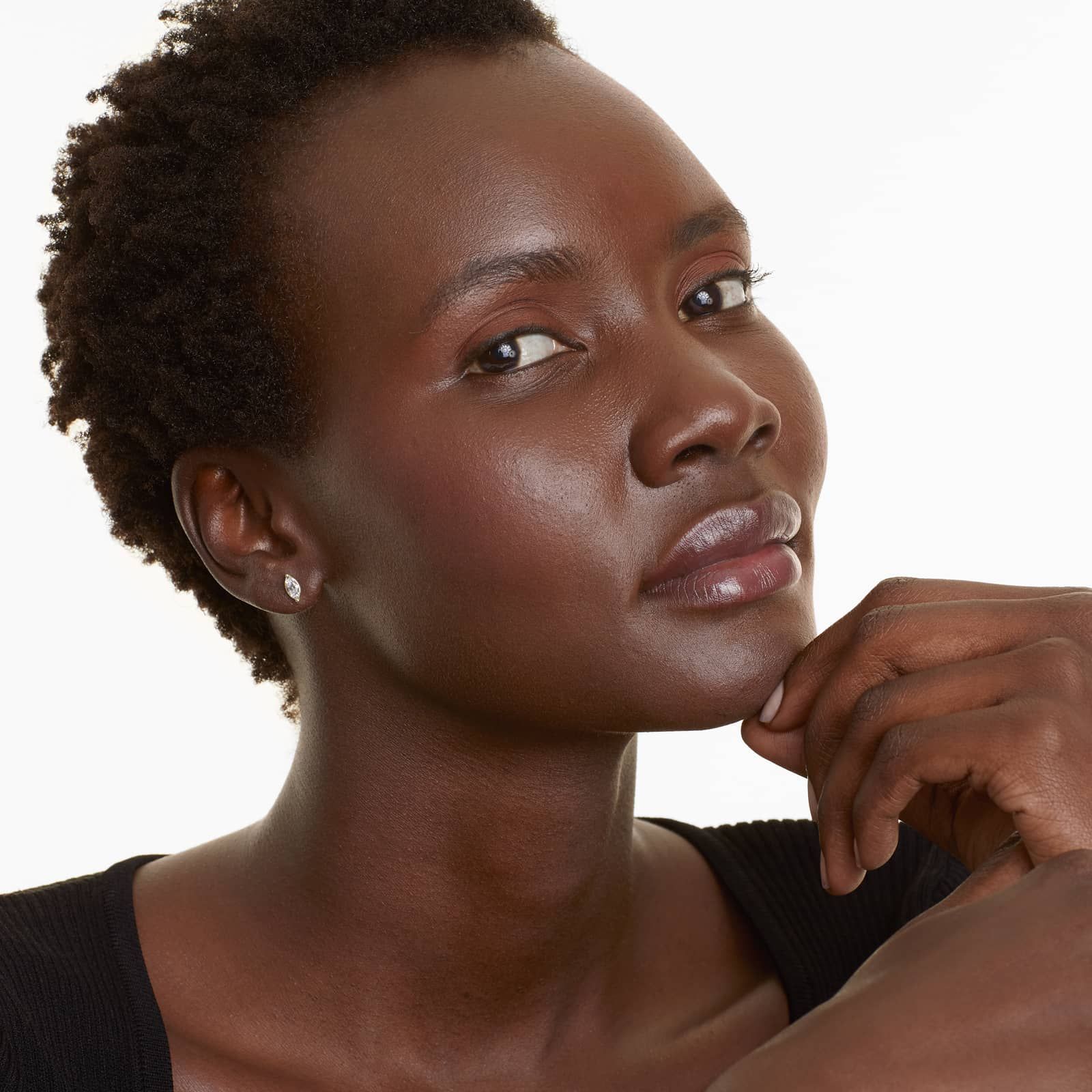 Marquise Cut 0.75 CTW Diamond Stud Earrings In 14K Yellow Gold