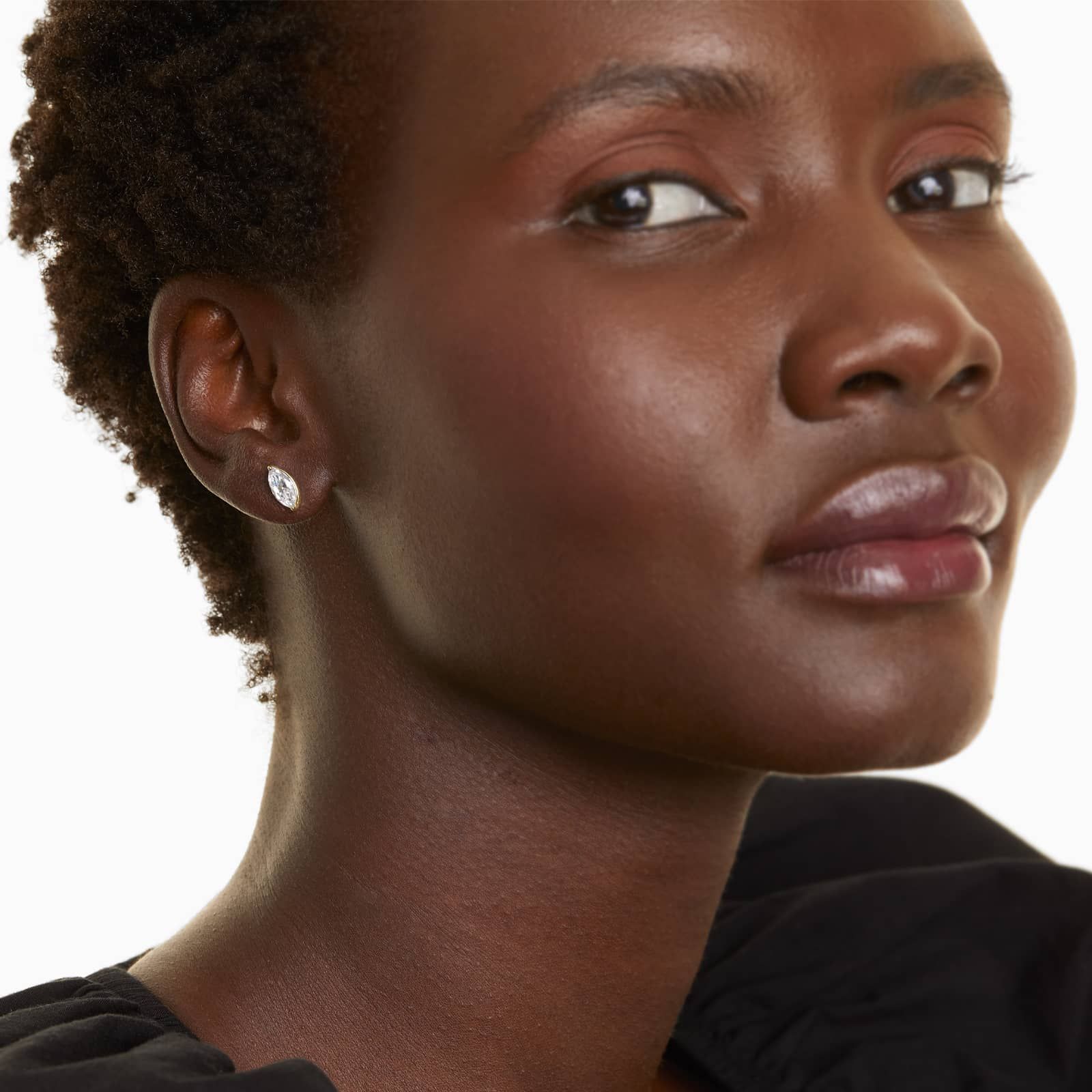 Marquise Cut 1.5 CTW Diamond Stud Earrings In 14K Yellow Gold