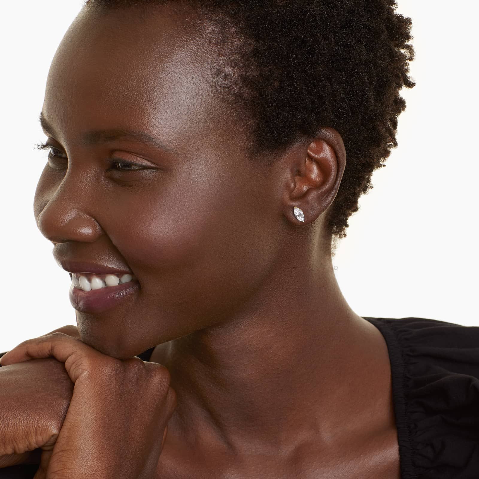 Marquise Cut 1.5 CTW Diamond Stud Earrings In 14K Yellow Gold