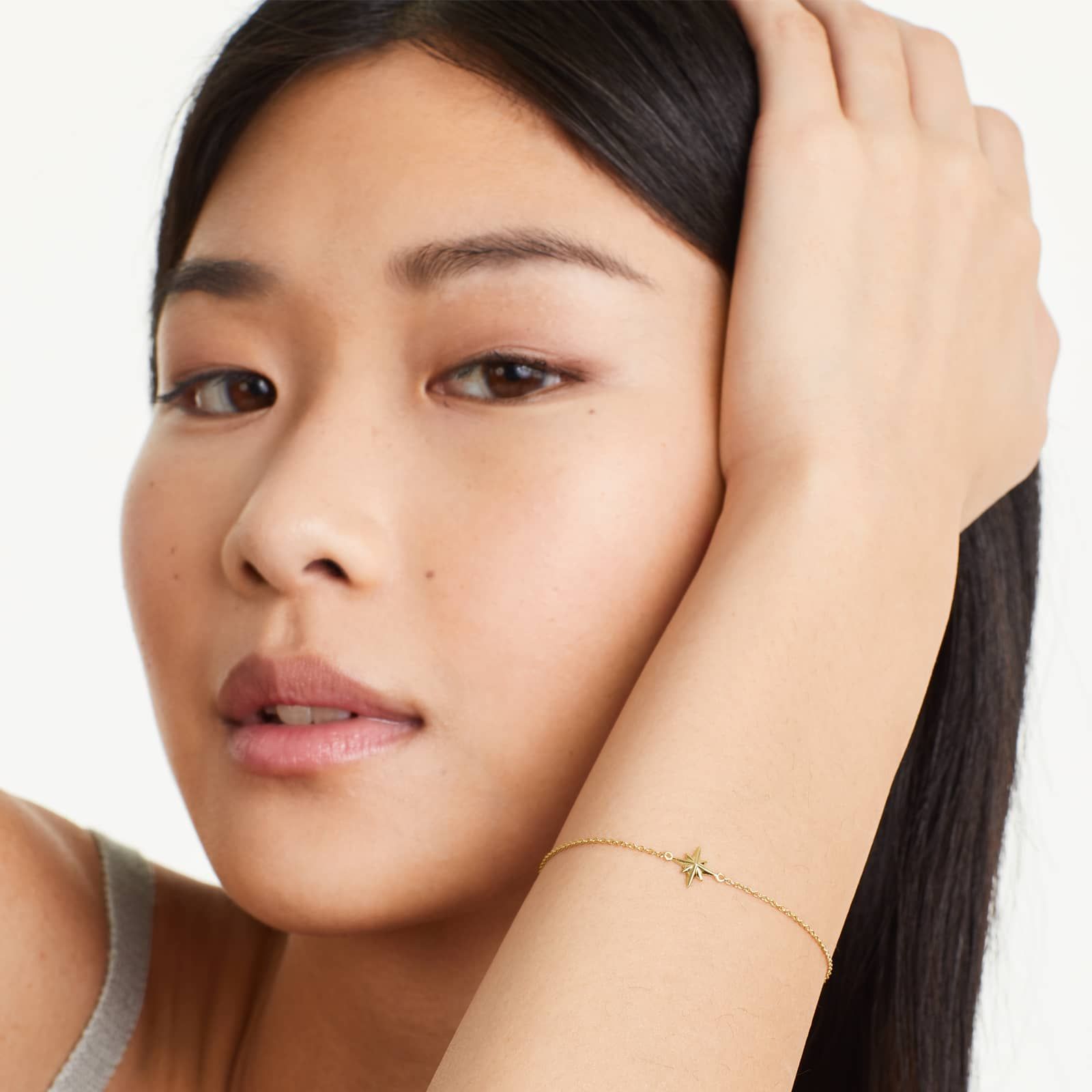 North Star Bracelet In 14K Yellow Gold