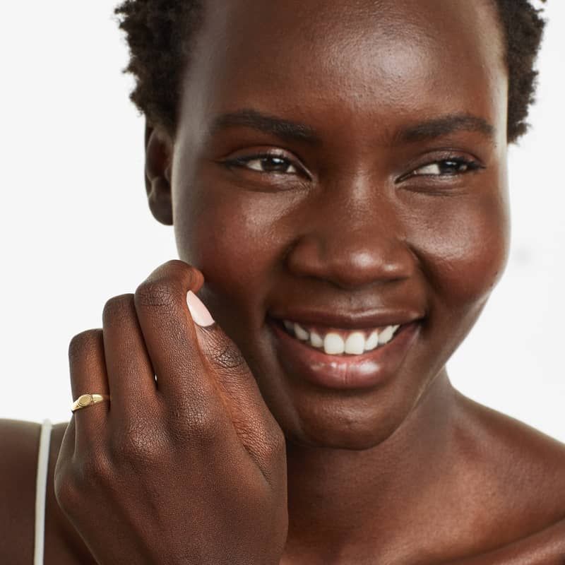 Oval Signet Ring In 14K Yellow Gold