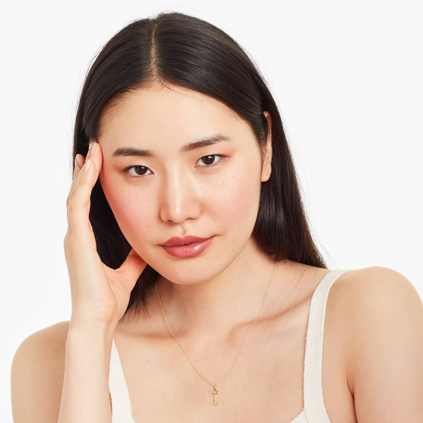 14K Yellow Gold Key Necklace