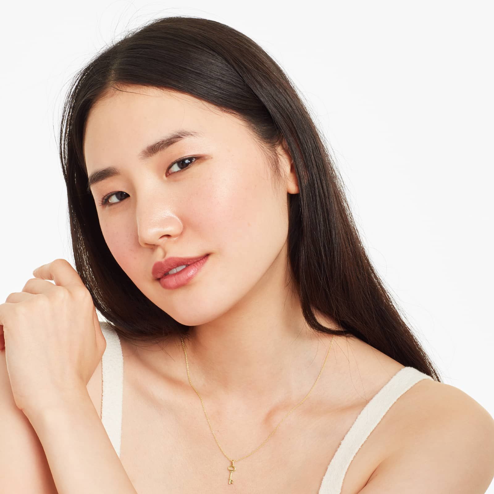 14K Yellow Gold Key Necklace