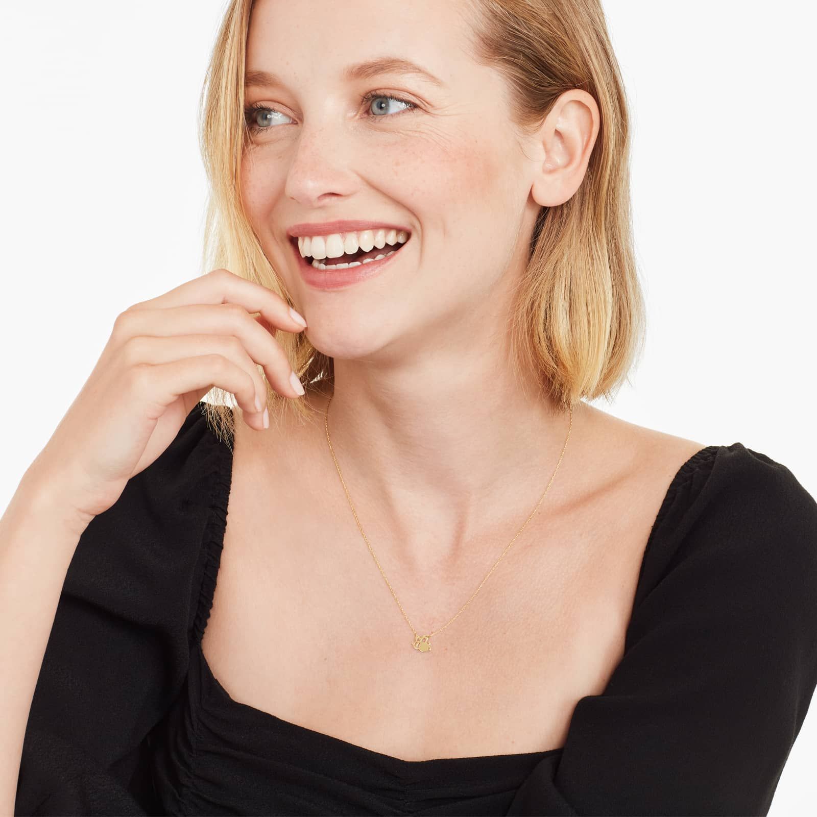 14K Yellow Gold Mini Bee Necklace