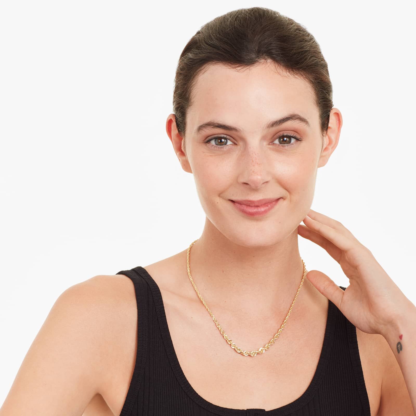 14K Yellow Gold Statement Graduated Rope Chain Necklace