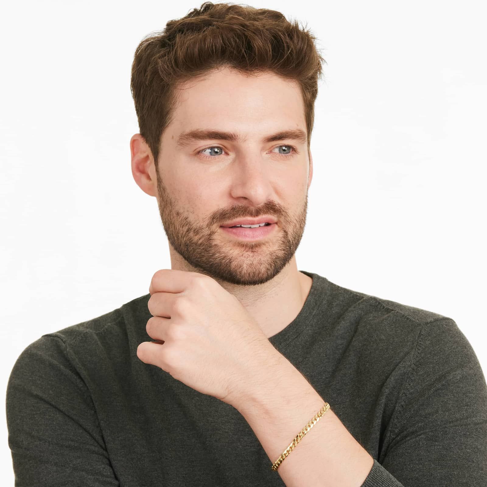 Solid Miami Cuban Bracelet In 14K Yellow Gold (8.5")