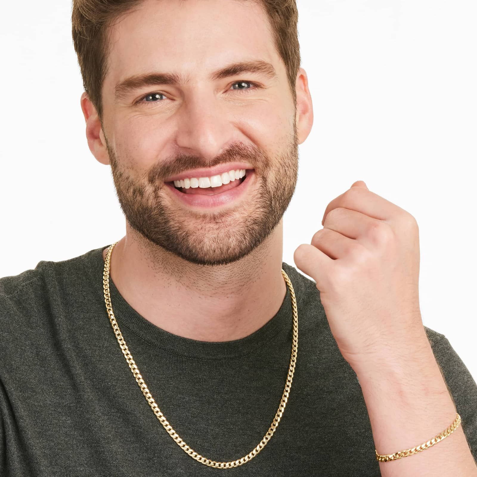 Solid Miami Cuban Bracelet In 14K Yellow Gold (8.5")