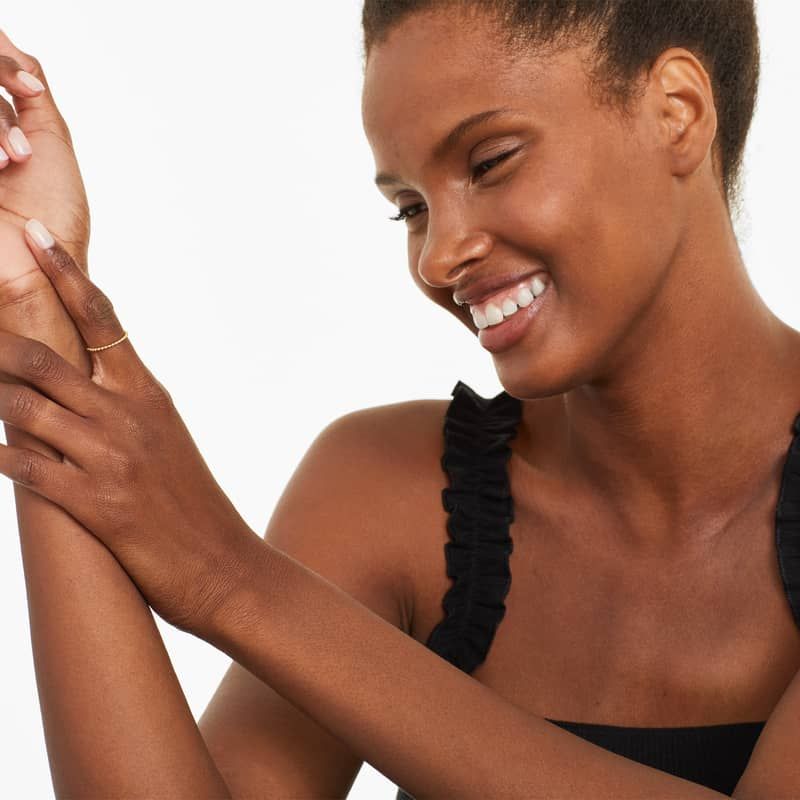 Beaded Row Ring In 14K Yellow Gold