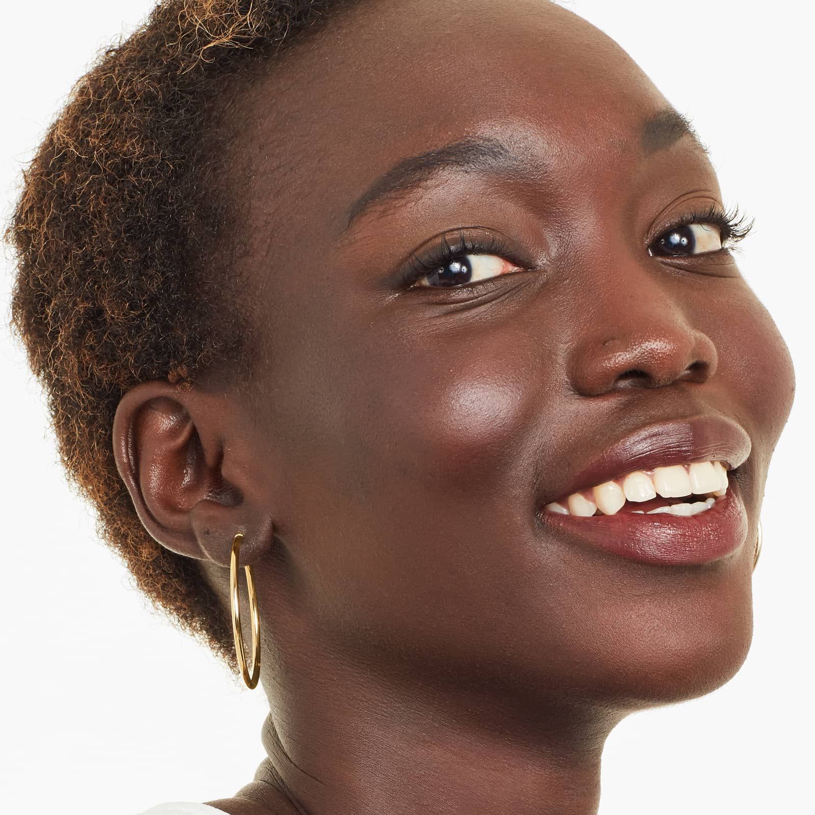 Standard Tube Hoop Earrings In 14K Yellow Gold