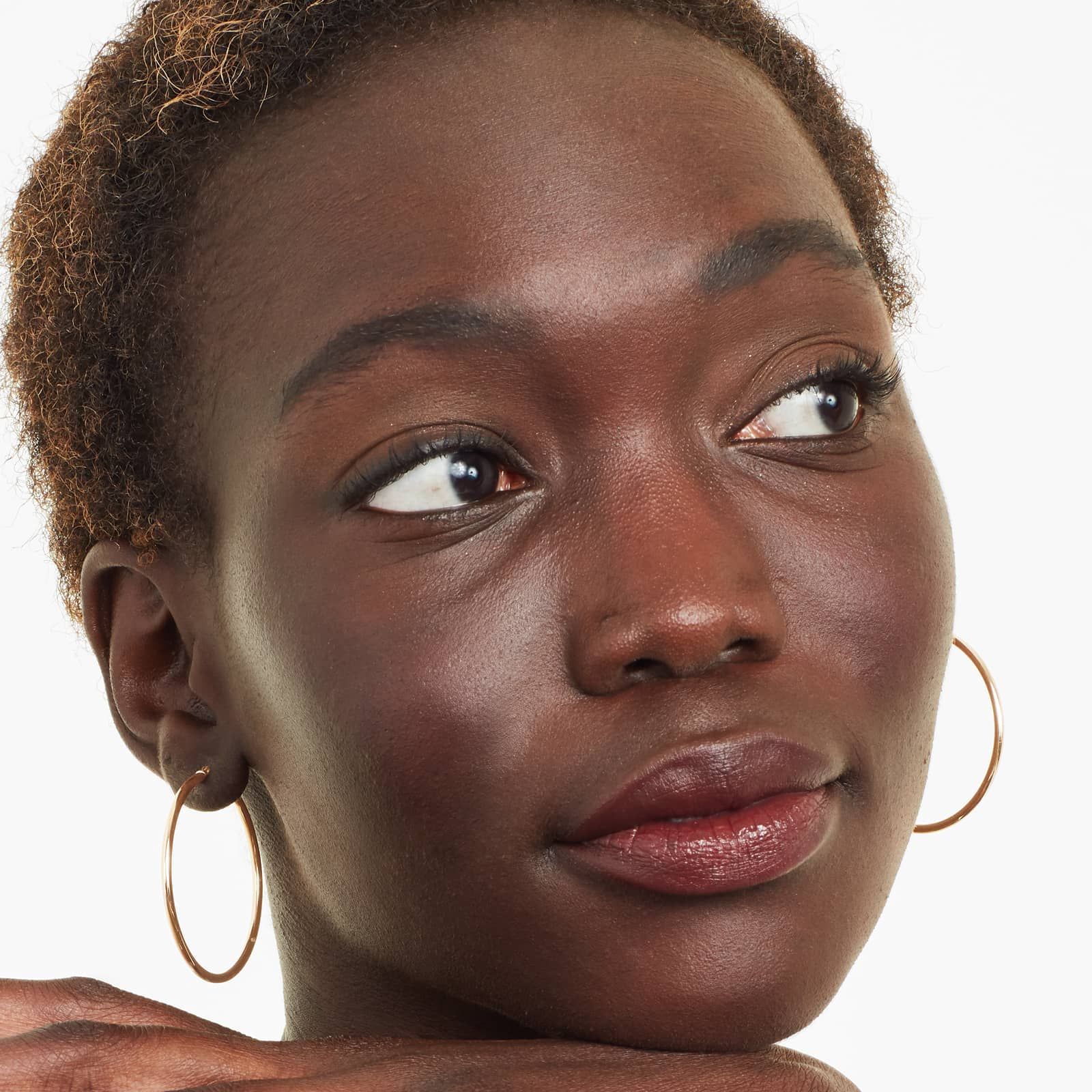 Standard Tube Hoop Earrings In 14K Yellow Gold