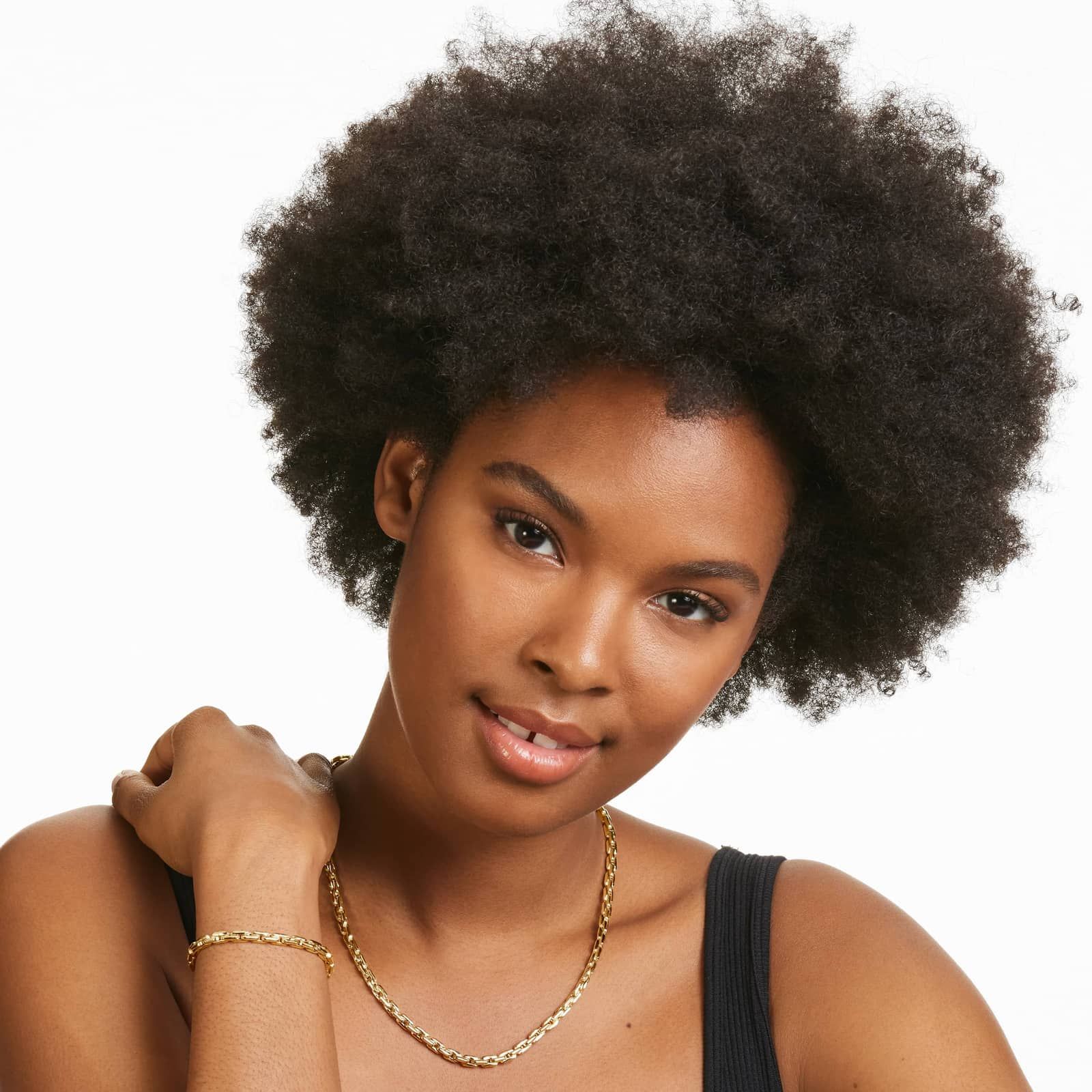 14K Yellow Gold Compressed Cable Link Necklace