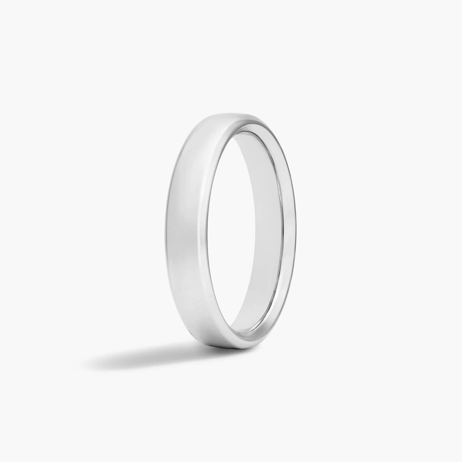 Chrome Comfort Fit European Men's Wedding Band In Cobalt (4.50mm)