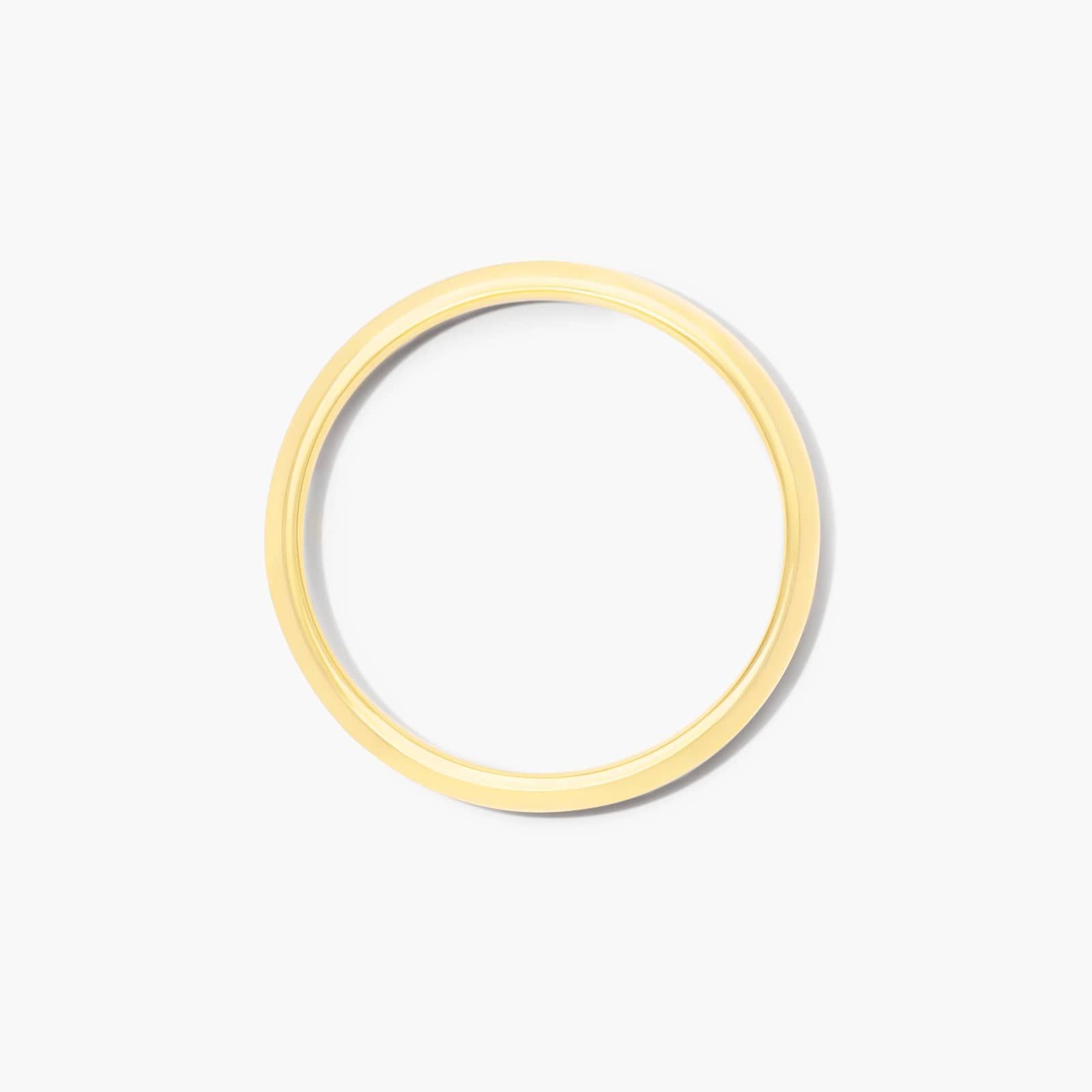 Knife Edge Wedding Ring In 14K Yellow Gold (2.00mm)