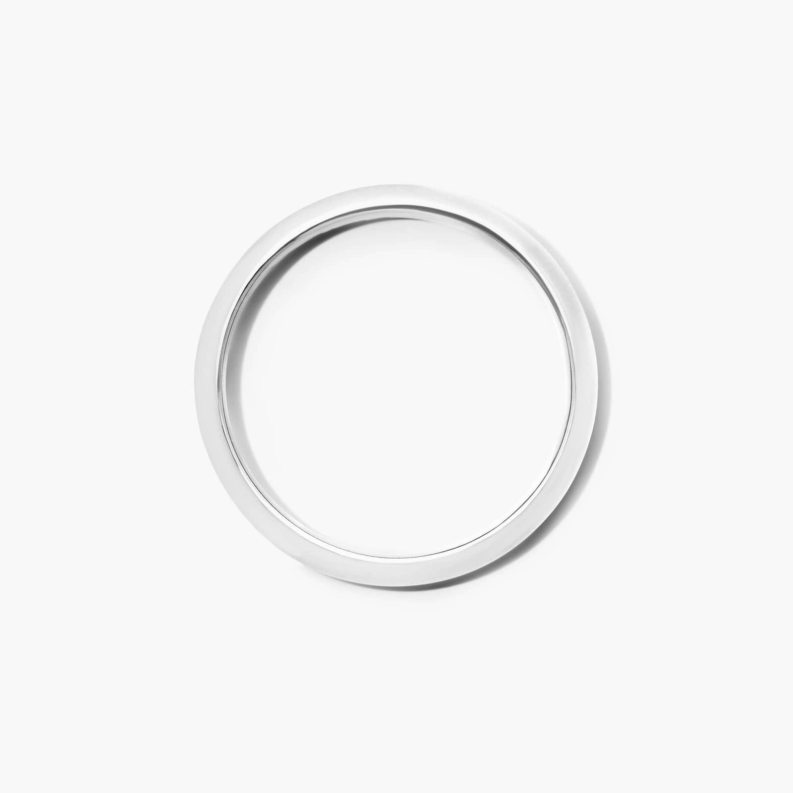 Knife Edge Wedding Ring In 14K White Gold (2.50mm)