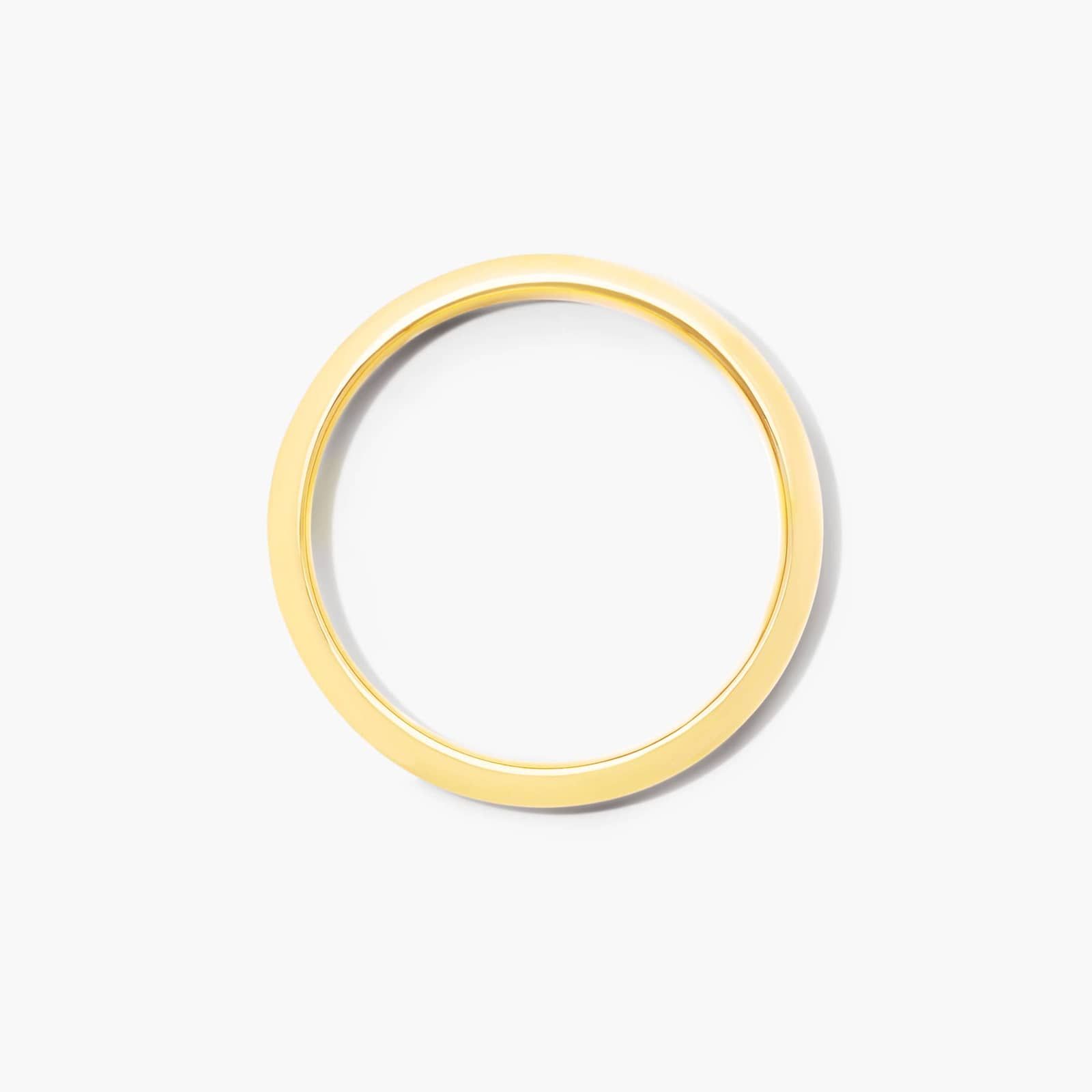 Knife Edge Wedding Ring In 18K Yellow Gold (2.50mm)