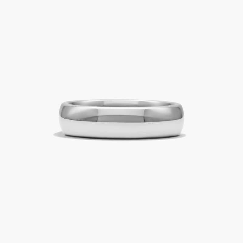 Comfort Fit Domed Men's Wedding Band In Gray Tungsten Carbide by TRITON (6.00mm)