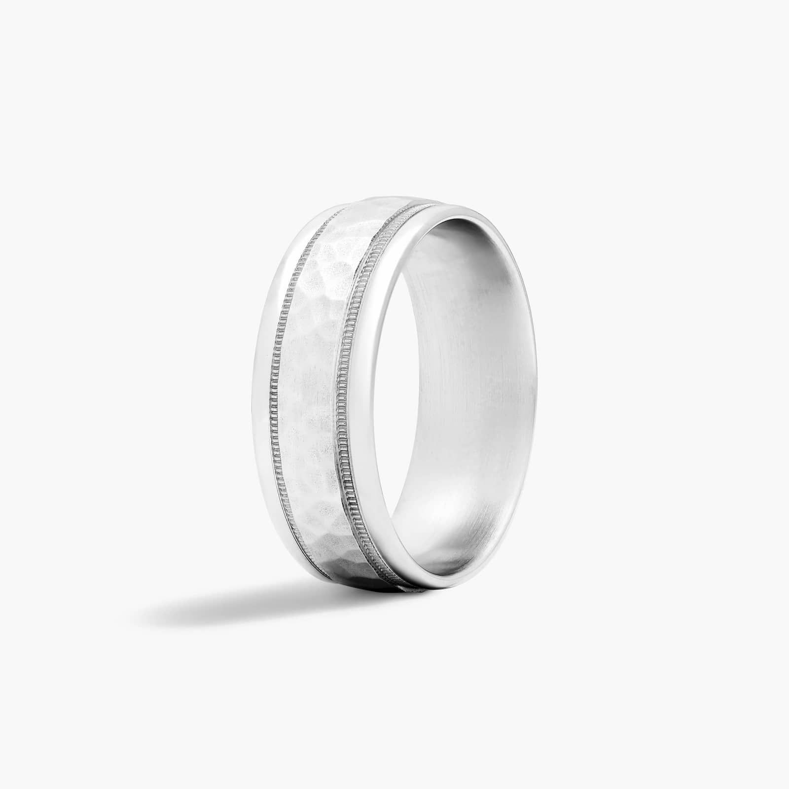 Comfort Fit High Polished Men's Wedding Band In Platinum (8.00mm)