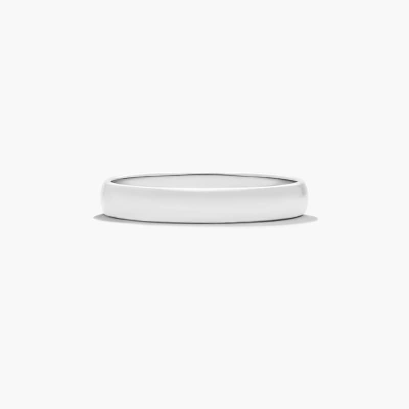 Low Dome Wedding Band In Platinum (3.00mm)