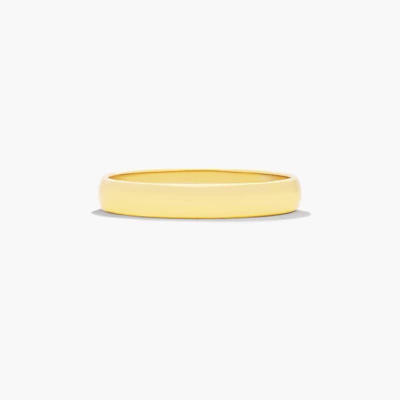 Low Dome Wedding Band In 14K Yellow Gold (3.00mm)