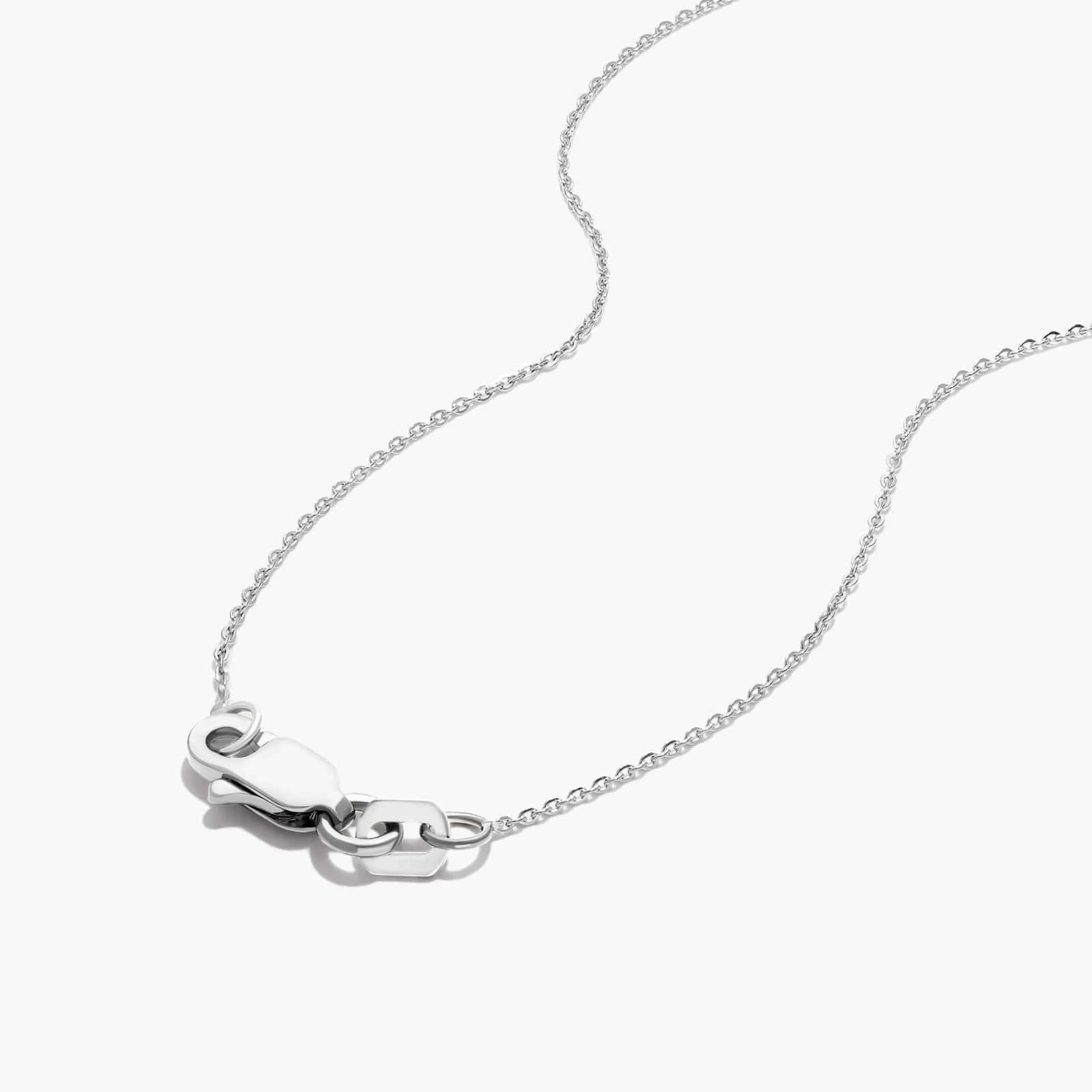 14K White Gold Milgrain Bezel Lab-Grown Diamond Pendant (0.25 CTW - F-G / VS2-SI1)